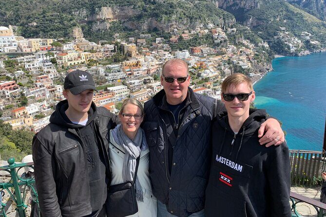 From Ashes to Azure: Private Pompeii & Amalfi Coast with Pick Up - Amalfi: cathedral area, sea views, and shopping windows