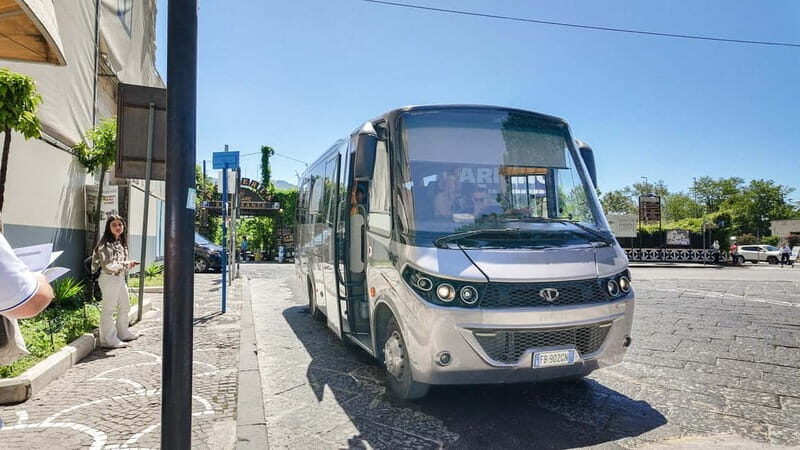 From Pompeii: Mount Vesuvius with bus, ticket and audioguide - Meeting at Hotel Vittoria and finding the inStazione sign