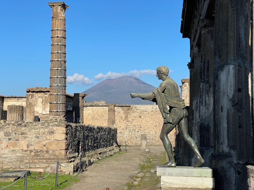 From Positano: Pompeii & Vesuvius tour small group - From Positano Pickup to Air-Conditioned Ride