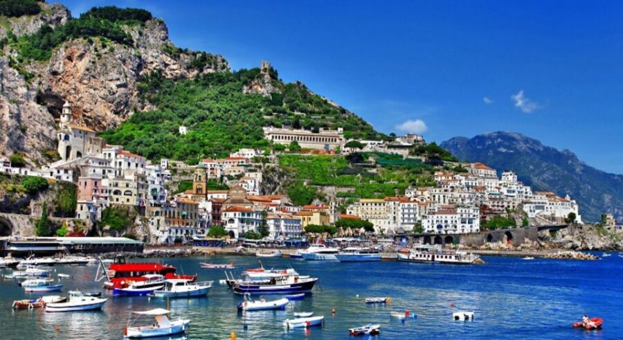 From Rome: Discover Amalfi Coast and Pompeii, Full Day Tour - Positano: lunch stop, free time, and pottery shopping