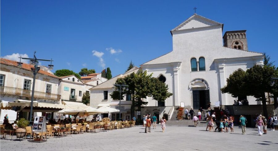From Rome: Discover Amalfi Coast and Pompeii, Full Day Tour - Amalfi town hour: coffee, photos, and a calmer pace