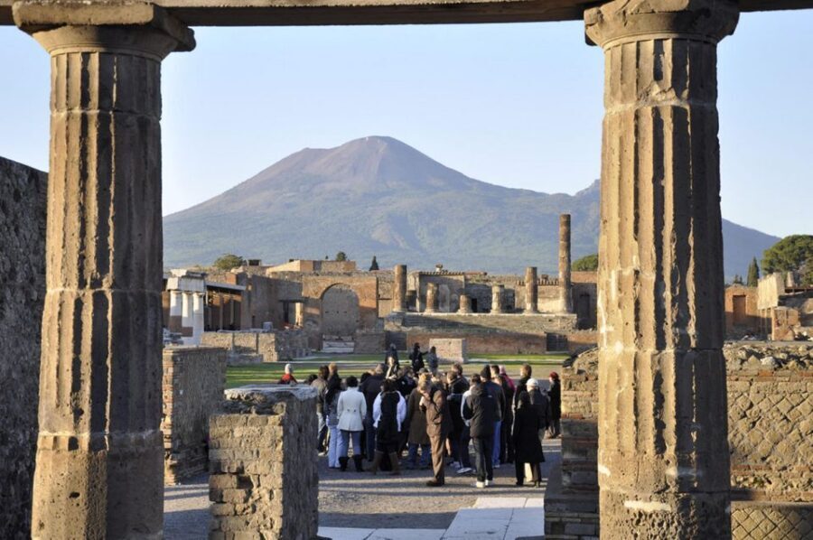 From Sorrento: Pompeii by Train with Vesuvius & Guided Tour - Pompeii ruins with an official guide: what you’ll actually get from the 2 hours