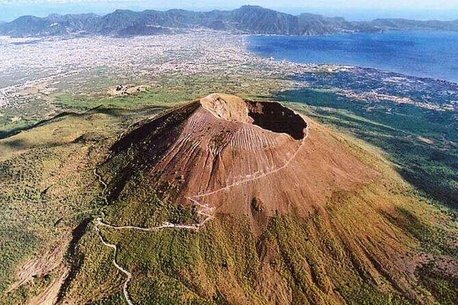 Mt Vesuvius Half-Day Trip from Naples - At the summit: crater rim walking, steam, and Bay views