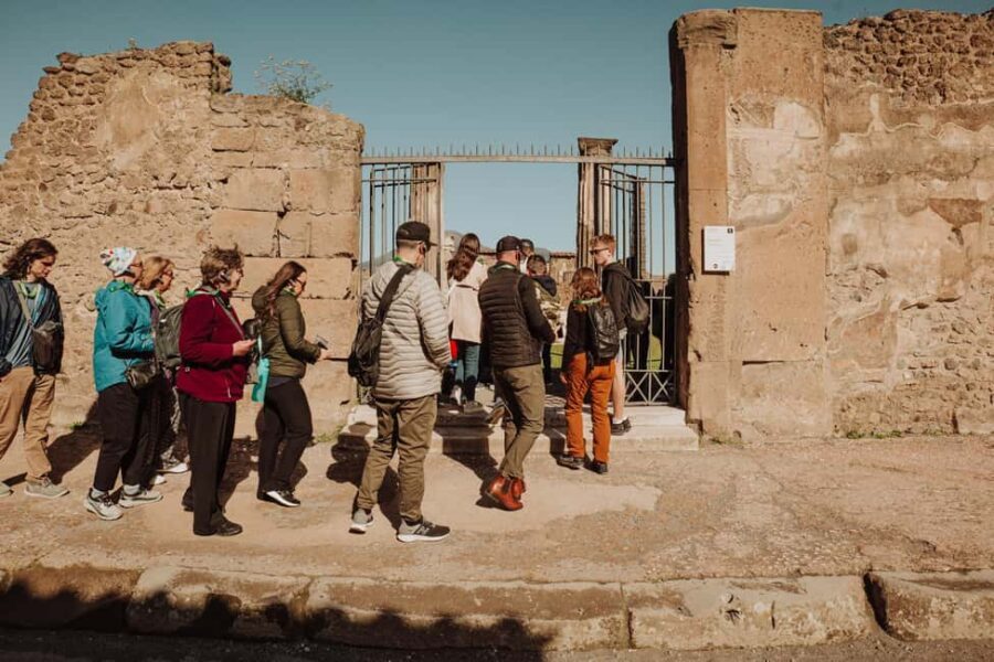 Pompeii Small Group Tour with transportation from Naples - From Naples Central Station to Porta Marina (and back)